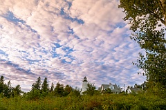 Dramatic Sunset Over Grounds of Dice Head Lighthouse